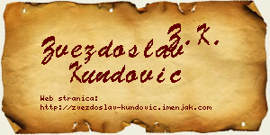 Zvezdoslav Kundović vizit kartica